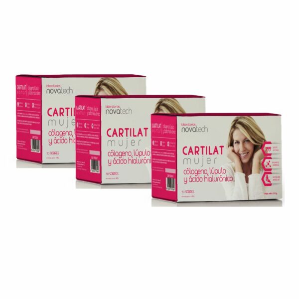 tres cajas de cartilac mujer